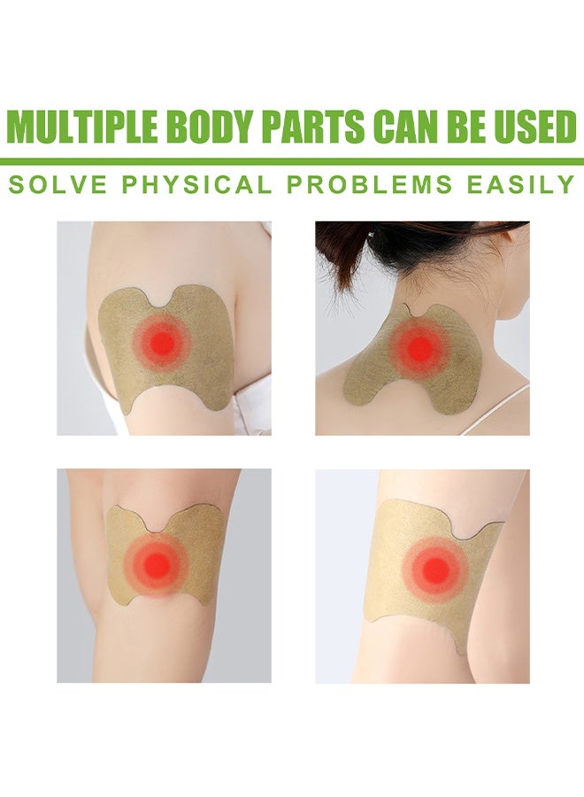 EELHOE Mugwort Pain Relief Patch, Adhesive Natural Heat Patches For Knee Relief, Wormwood Extract Heat Relief Patch For Long Lasting, Warming Herbal Heating Patches For Knee, Back, Neck, Shoulder, Joint, Muscle, 10 Pieces - Image 5